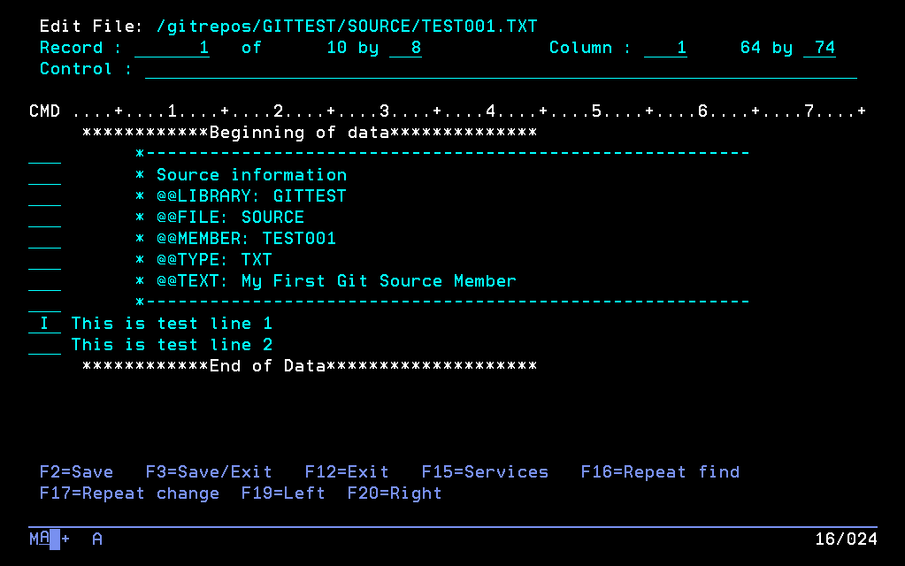 Edit and change IFS file with EDTF